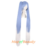 Lolita Hatsune Miku Three-piece Cosplay Wigs Ponytail Claw Clip Lovely Girls Women Long Straight Hair Heat Resistant Ginger