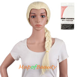 Girl Pigtail Braided Anime Frozen Cosplay Wigs Synthetic Costume Party Hair