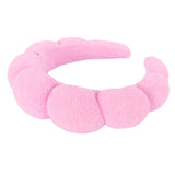 Spa Headbands for Skincare, Makeup, Washing Face, Shower, Facial Mask Sponge Soft Hairband Fashion Puffy Headwear Hair Accessory