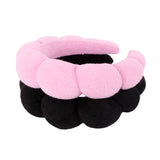 Spa Headbands for Skincare, Makeup, Washing Face, Shower, Facial Mask Sponge Soft Hairband Fashion Puffy Headwear Hair Accessory