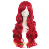 Long Wavy Curly Cosplay Wigs for Women Color Full Wig Fluffy Hair Replacement