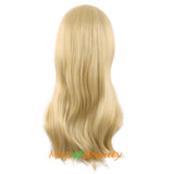 Kinky Curly Wigs for Women Side Bangs Micro Volume Wavy Long Cosplay Wig