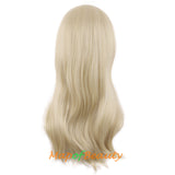 Kinky Curly Wigs for Women Side Bangs Micro Volume Wavy Long Cosplay Wig