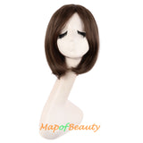 Cosplay with Women Fashion Heat Resistant Unisex Short Straight Beauty Wig（Dark Pink）