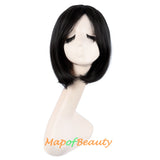 Cosplay with Women Fashion Heat Resistant Unisex Short Straight Beauty Wig（Dark Pink）