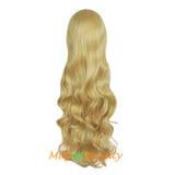 Wave Curly Wigs for Women with Bangs Long Synthetic Fiber Heat Resistant Cosplay Wig Cap