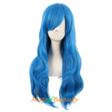 Side Bangs Natural Volume Long Curly Costume Cosplay Wigs