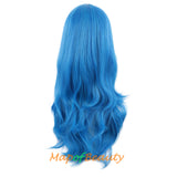 Side Bangs Natural Volume Long Curly Costume Cosplay Wigs