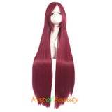 Multicolor Long Straight Party For Women 40 inch Synthetic Hair Replacement Wig