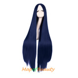 Cosplay Costume Anime Carve Bangs Long Straight Wigs High-temperature Fiber 40 Inch Wig