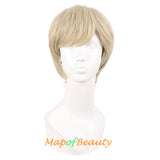 Short Curly Men Cosplay Wigs Women Colored Handsome Natural Hair