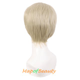 Short Curly Men Cosplay Wigs Women Colored Handsome Natural Hair