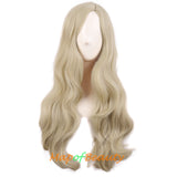 Cosplay Long Wavy Curly Wigs Synthetic Fiber Side Part Anime Fashion Party Hair
