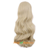 Cosplay Long Wavy Curly Wigs Synthetic Fiber Side Part Anime Fashion Party Hair
