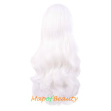 Cosplay Long Wavy Curly Wigs Synthetic Fiber Side Part Anime Fashion Party Hair