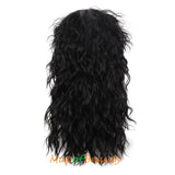 Men Mullet Wig Long Curly Rock Disco 80s Funny Hair Metal For Party Rocker Costume