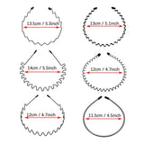 Metal Hair Bands Hoop 6 Pieces Wavy Spring Headbands Non Slip Sports Fashion Headwear Accessories