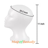 Male Styrofoam Wig Mannequin Head Foam Display For Masks Hats Diy Halloween Decoration