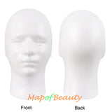 Mannequin Head Styrofoam Male Wig Display Model Mask Hat Foam Stand Halloween Makeup