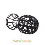 Wig Head Stand Foldable Plastic Hollow-out Display Rack for Wigs and Hats Air-Drying