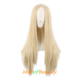 Long Straight Cosplay Wigs For Women Heat Resistant Natural Hair Synthetic Wig