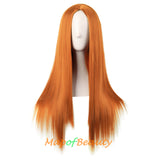 Long Straight Cosplay Wigs For Women Heat Resistant Natural Hair Synthetic Wig