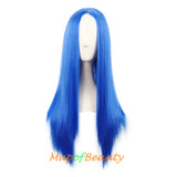Long Straight Cosplay Wigs For Women Heat Resistant Natural Hair Synthetic Wig