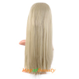 Long Straight Wig With Bangs Synthetic Hair Heat Resistant For Party Cosplay