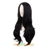 Long Curly Middle Part Synthetic Wigs Women Heat Resistant Loose Wavy Hair Wig Daily Wear Cosplay Party Halloween