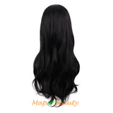 Long Curly Middle Part Synthetic Wigs Women Heat Resistant Loose Wavy Hair Wig Daily Wear Cosplay Party Halloween