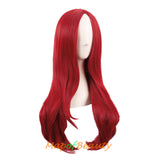 Long Curly Middle Part Synthetic Wigs Women Heat Resistant Loose Wavy Hair Wig Daily Wear Cosplay Party Halloween