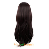 Long Layered Wigs Straight Synthetic Fiber Hair Replacement Wig For Daily Party