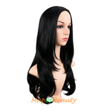 Long Layered Wigs Straight Synthetic Fiber Hair Replacement Wig For Daily Party