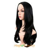 Long Layered Wigs Straight Synthetic Fiber Hair Replacement Wig For Daily Party