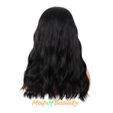 Long Curly Wavy Wig Women Middle Part Hair Replacement Synthetic Heat Resistant Fiber Daily Use Fashion Wigs
