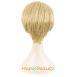 Short Curly Wig with Bangs Hair Natural Soft Wigs for Women（Dark Brown）