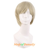 Men Short Wigs Daily Natural Side Bangs Handsome Ordinary Wigs