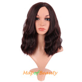 Bob Wavy Wigs Short Curly Body Wave Cosplay Anime Synthetic Hair Party Wig