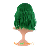 Bob Wavy Wigs Short Curly Body Wave Cosplay Anime Synthetic Hair Party Wig