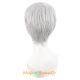 Men Short Wig Synthetic Hair Heat Resistant Handsome Cosplay Costume Hair Replacement Wig