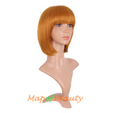 orange bob wigs