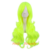 Long Wavy Curly Cosplay Wigs for Women Color Full Wig Fluffy Hair Replacement