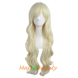 Long Wavy Curly Cosplay Wigs for Women Color Full Wig Fluffy Hair Replacement