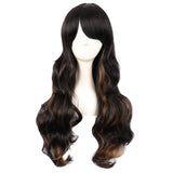 Long Wavy Curly Cosplay Wigs for Women Color Full Wig Fluffy Hair Replacement