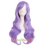 Long Wavy Curly Cosplay Wigs for Women Color Full Wig Fluffy Hair Replacement