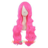 Long Wavy Curly Cosplay Wigs for Women Color Full Wig Fluffy Hair Replacement