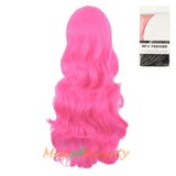 Long Wavy Curly Cosplay Wigs for Women Color Full Wig Fluffy Hair Replacement