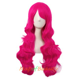 Long Wavy Curly Cosplay Wigs for Women Color Full Wig Fluffy Hair Replacement