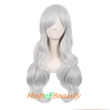 Long Wavy Curly Cosplay Wigs for Women Color Full Wig Fluffy Hair Replacement