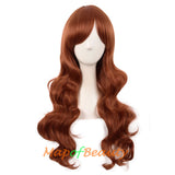 Long Wavy Curly Cosplay Wigs for Women Color Full Wig Fluffy Hair Replacement